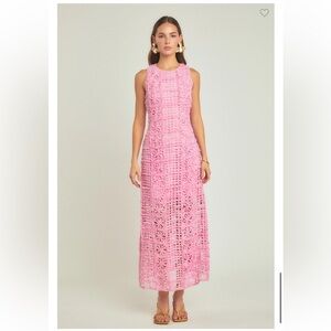 Endless Rose Textured Sleeveless Maxi Dress